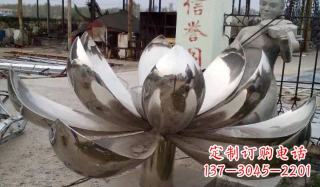 聊城不锈钢莲花雕塑精美绝伦
