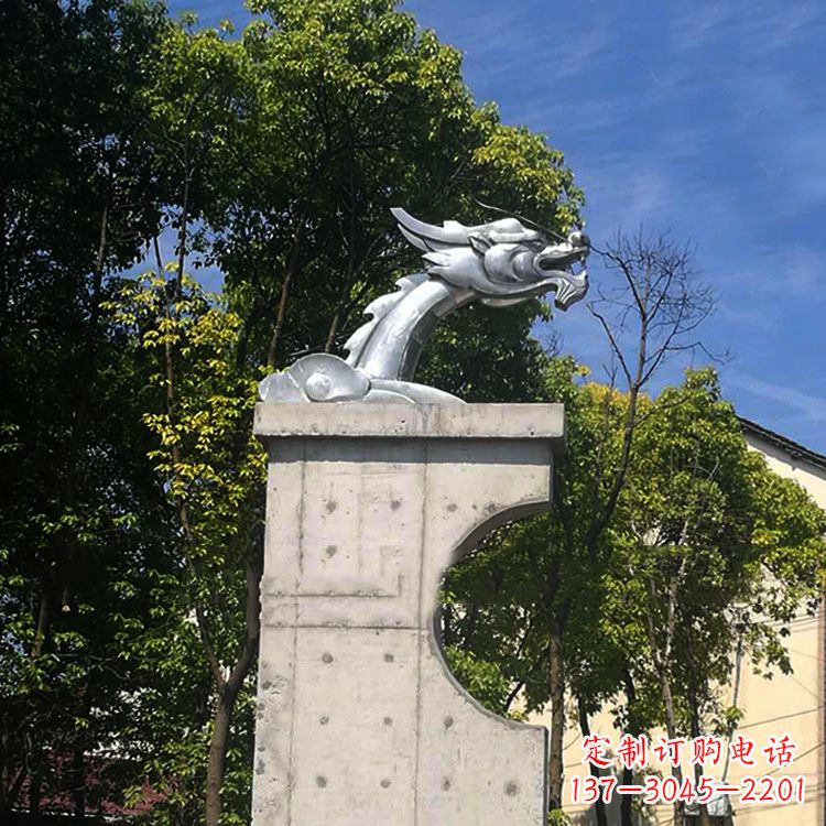 聊城不锈钢龙雕塑——传承中华文化精髓
