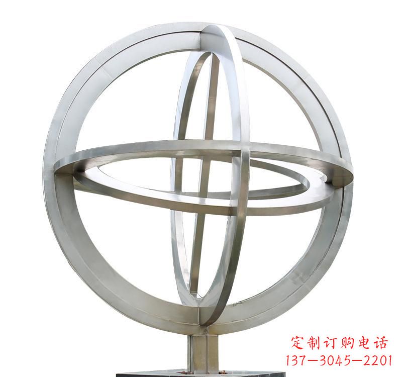 聊城不锈钢镂空地球仪雕塑——展示地球的美丽与神奇