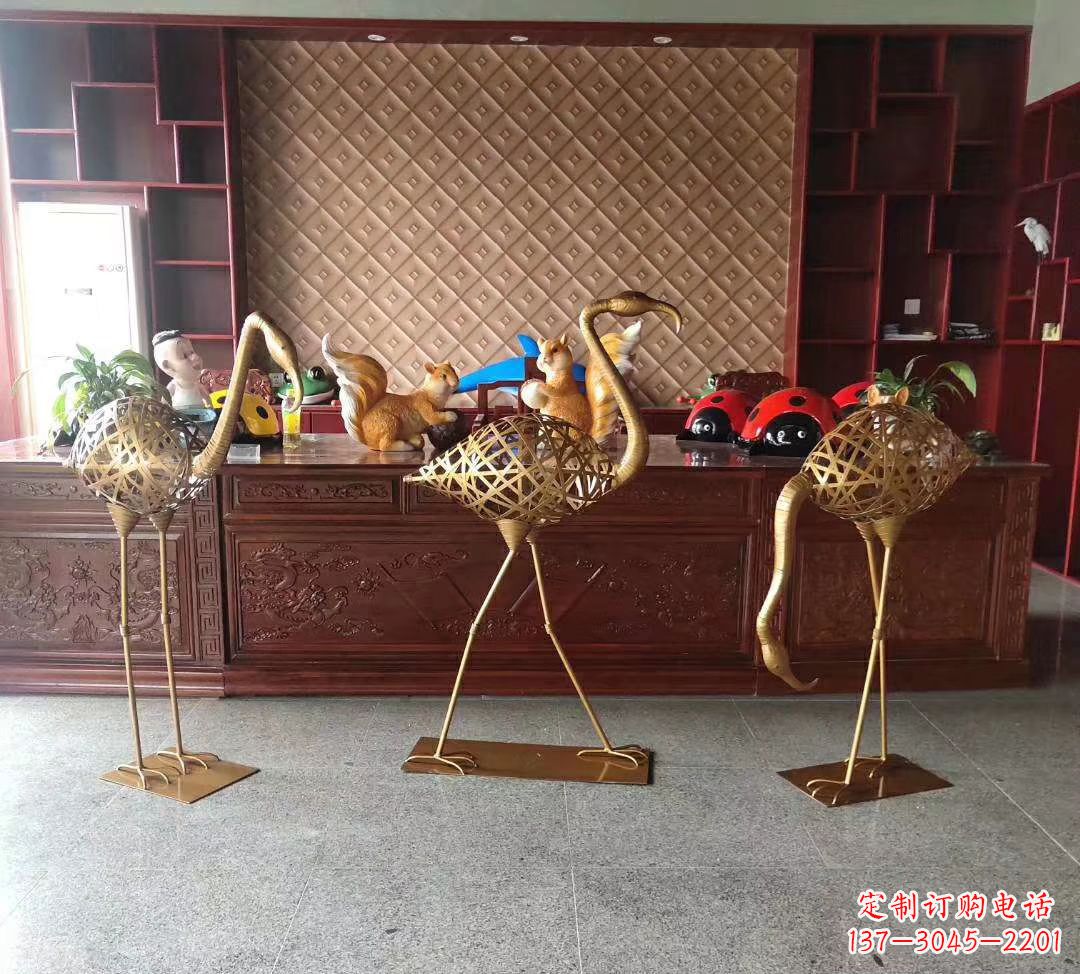 聊城不锈钢火烈鸟雕塑——熠熠生辉
