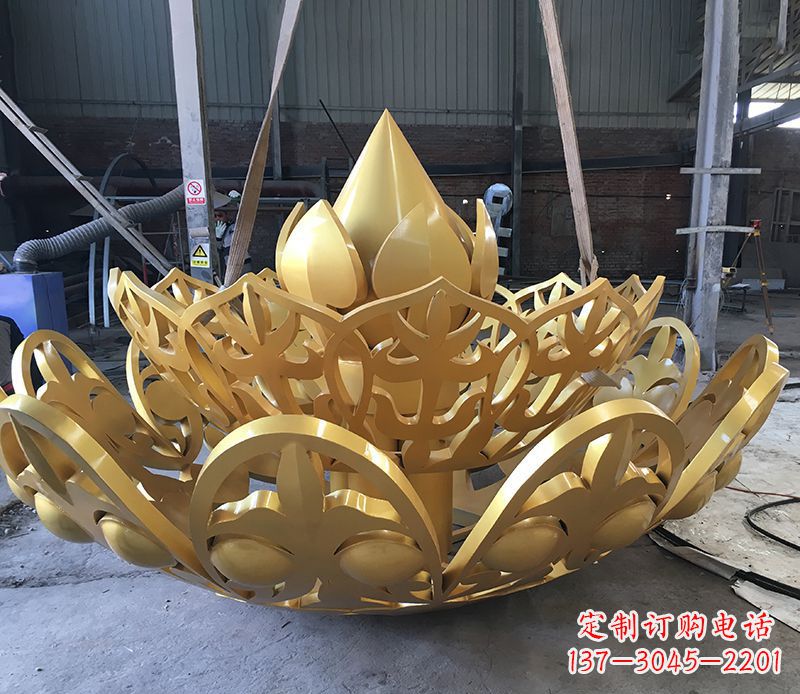 聊城不锈钢莲花雕塑精美绝伦