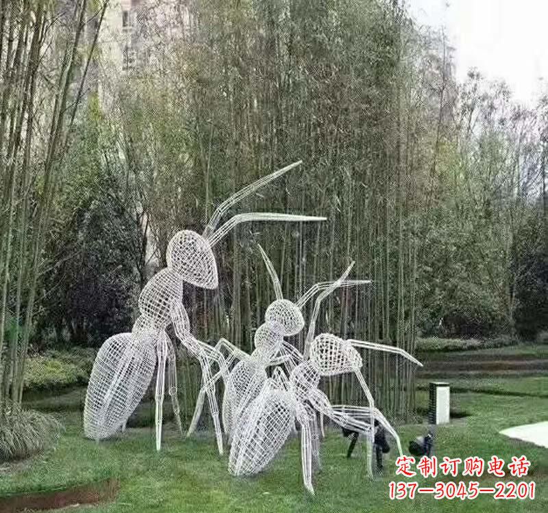 聊城不锈钢镂空蚂蚁雕塑艺术细节的精彩绝伦