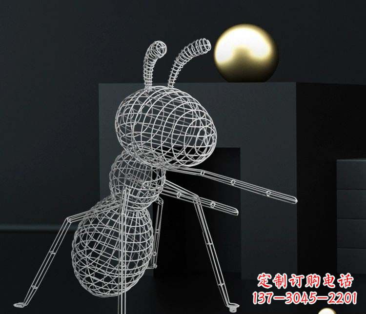 聊城不锈钢镂空蚂蚁雕塑艺术与科技的结合