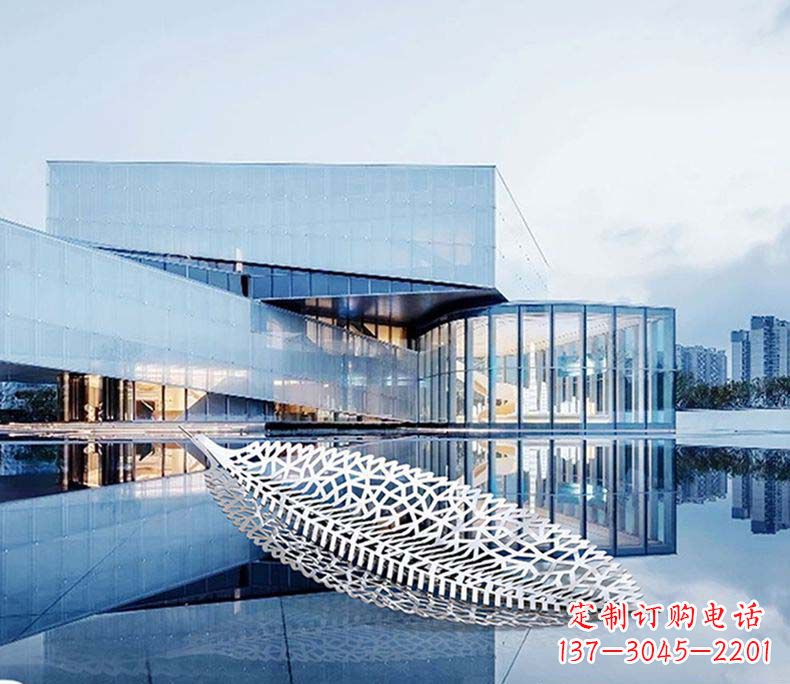 聊城不锈钢树叶雕塑——精美绝伦