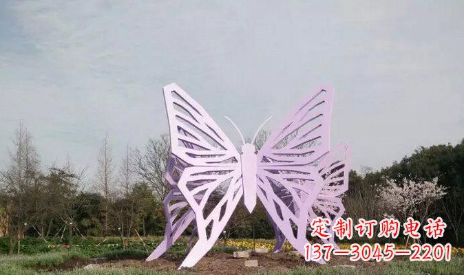 聊城不锈钢蝴蝶雕塑美丽的艺术装点