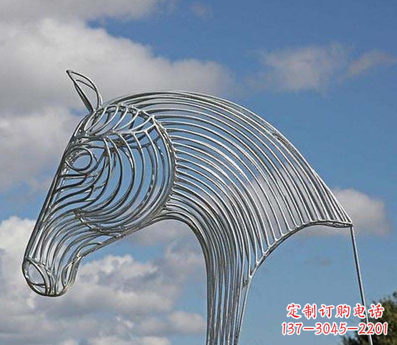 聊城不锈钢马头雕塑抽象雕塑的新突破