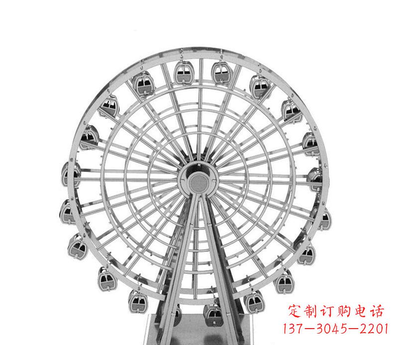 聊城不锈钢摩天轮雕塑引领城市风采