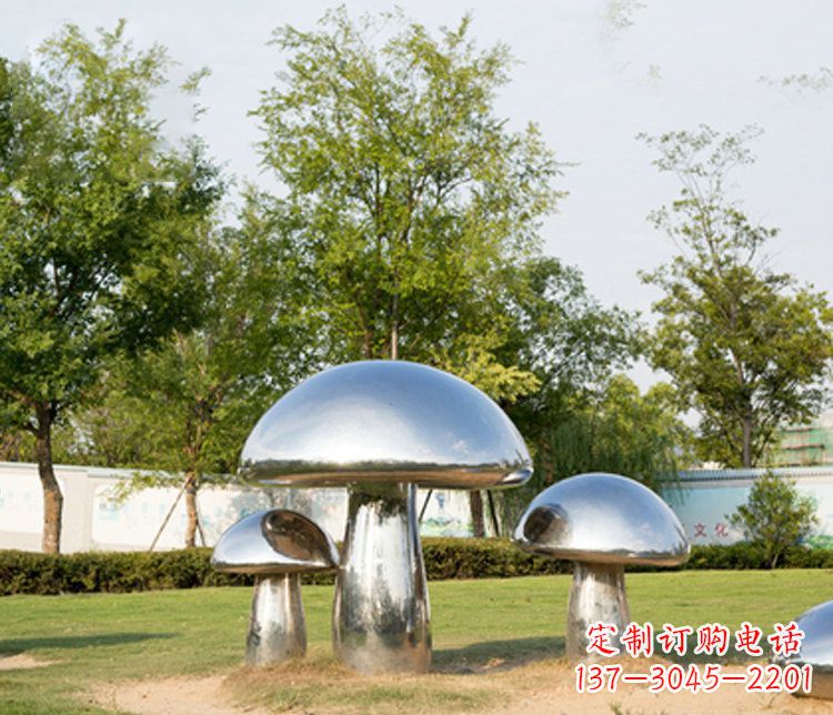 聊城不锈钢蘑菇雕塑精致而美观