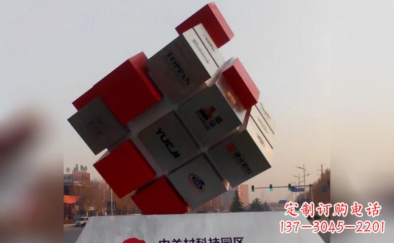 聊城不锈钢魔方雕塑艺术精灵的精彩表现