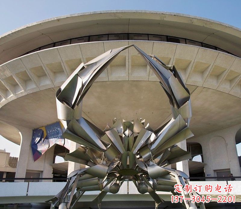 聊城不锈钢螃蟹雕塑美观耐候的户外装饰
