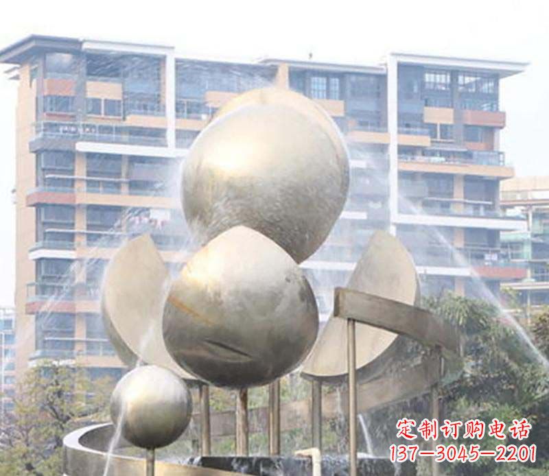 聊城不锈钢喷泉雕塑美丽与自然的完美结合