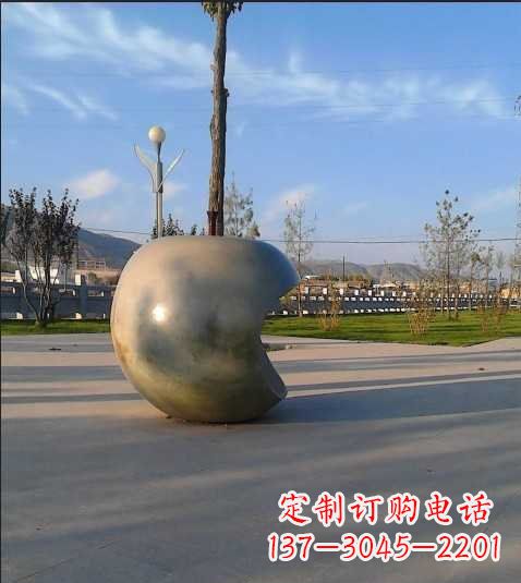 聊城不锈钢苹果雕塑艺术与现实的完美结合