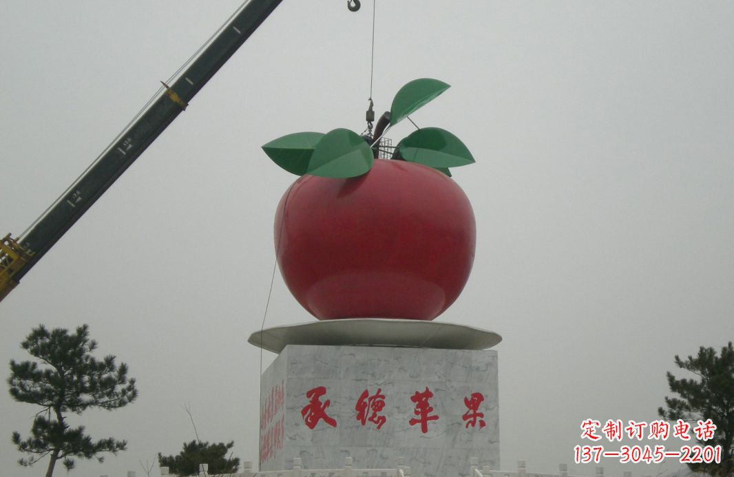 聊城不锈钢苹果雕塑精美绝伦的艺术杰作