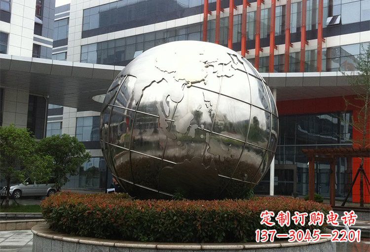 聊城不锈钢地球雕塑传递环保意识