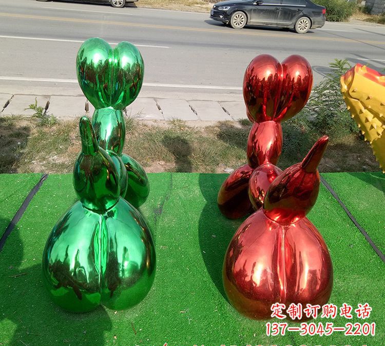 聊城不锈钢气球狗雕塑