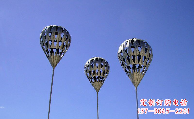 聊城不锈钢气球雕塑把美丽带回大自然