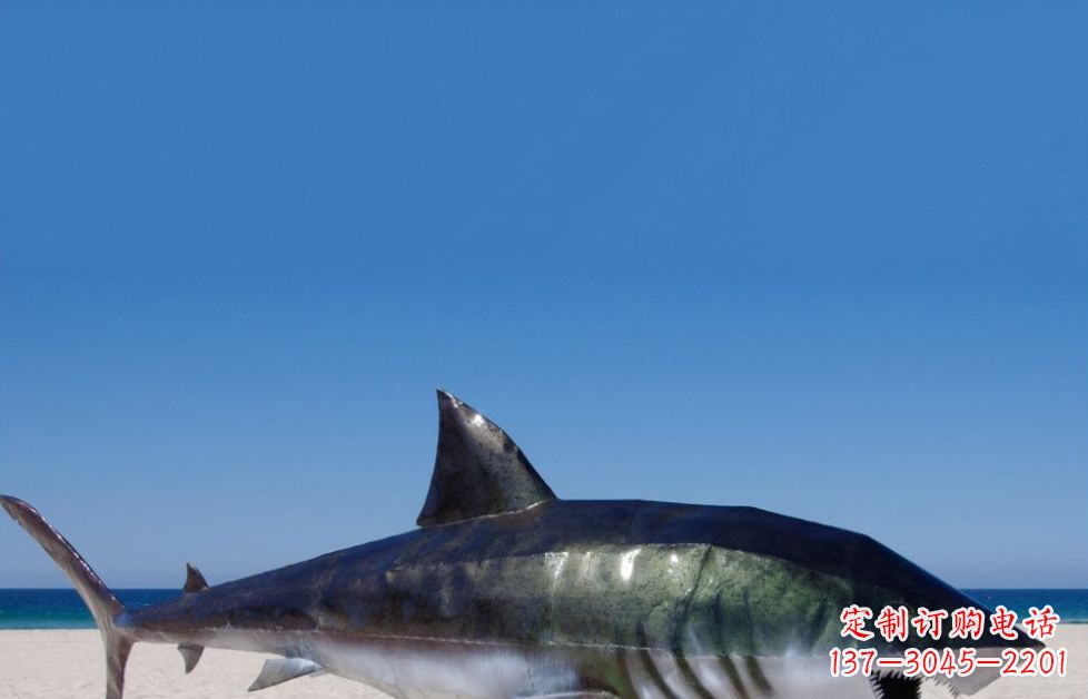 聊城海洋生物之美——不锈钢鲨鱼雕塑
