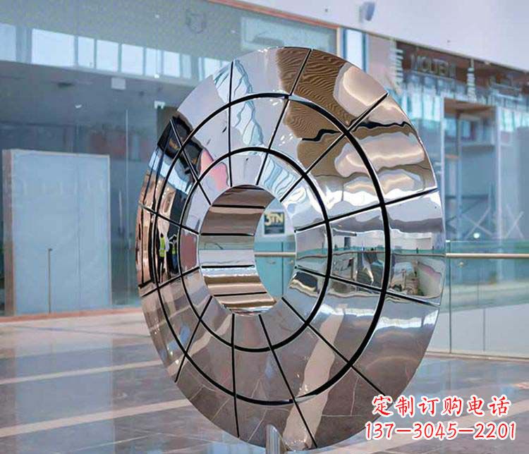 聊城不锈钢圆环雕塑——精美的艺术精品