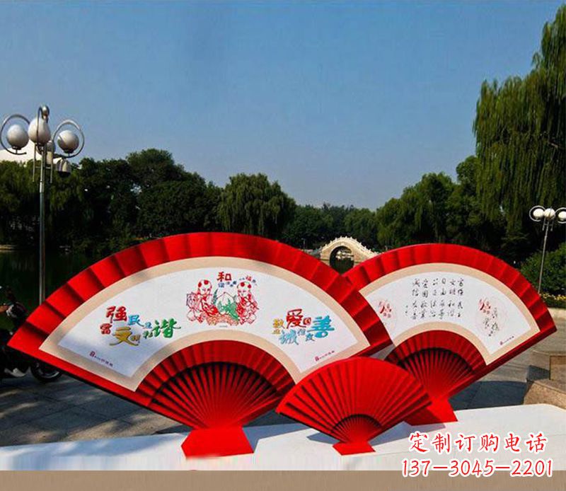 聊城不锈钢价值观雕塑——见证社会主义核心价值观