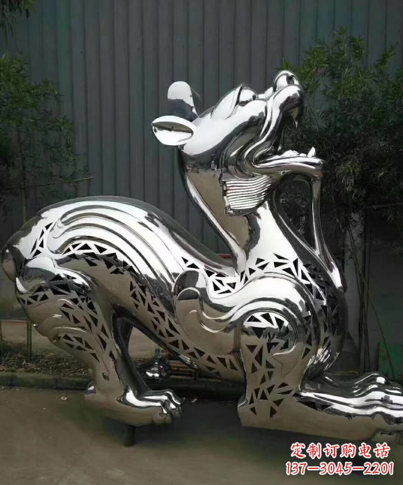 聊城不锈钢麒麟象征着祥和与美好