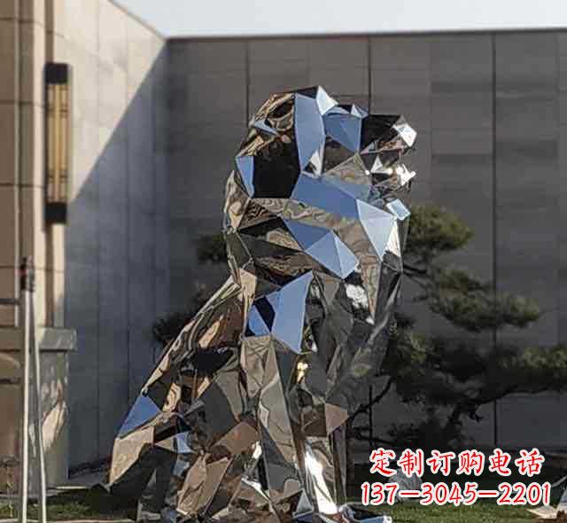 聊城不锈钢狮子雕塑象征力量与美丽