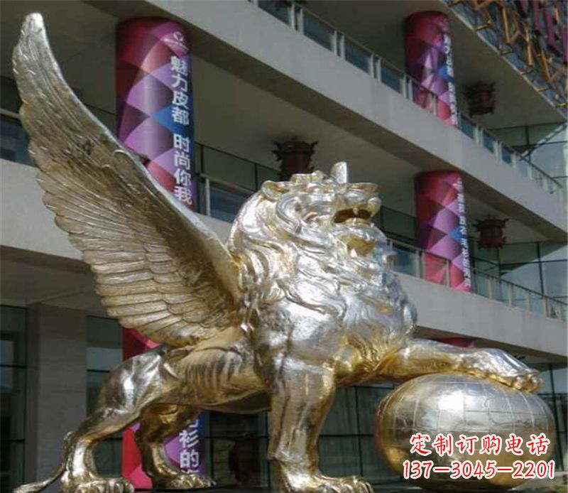 聊城不锈钢狮子雕塑象征力量与美