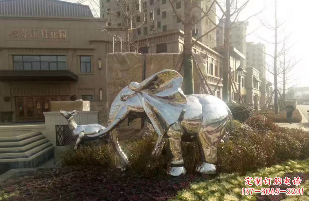 聊城不锈钢大象雕塑——美轮美奂的艺术精品