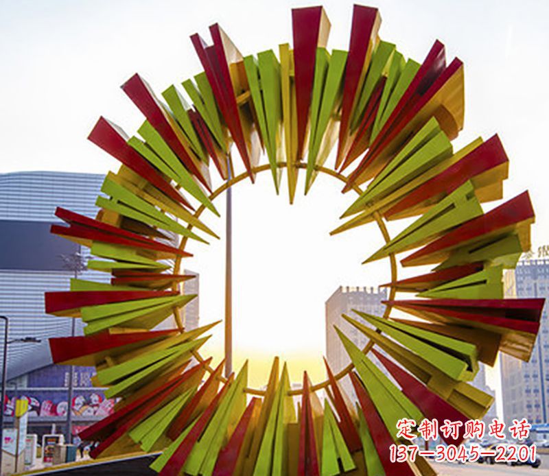 聊城绚烂太阳,精美不锈钢太阳花雕塑