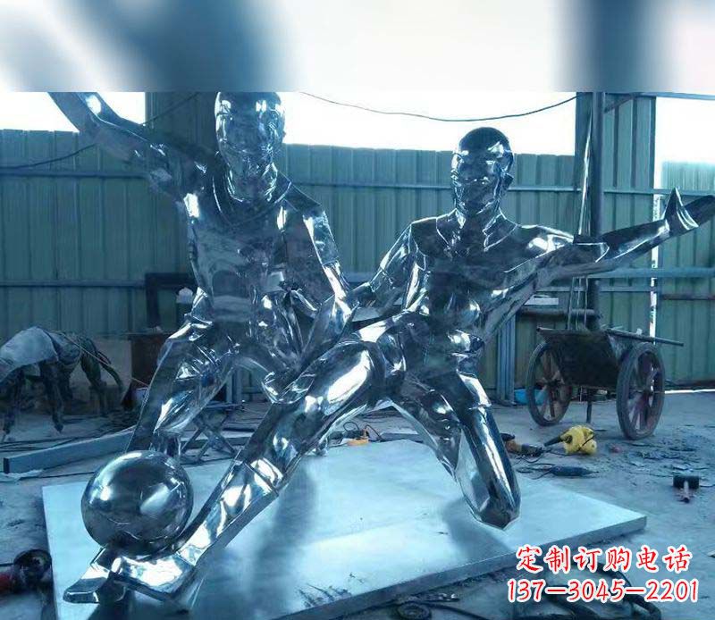 聊城不锈钢足球雕塑精美的足球景观