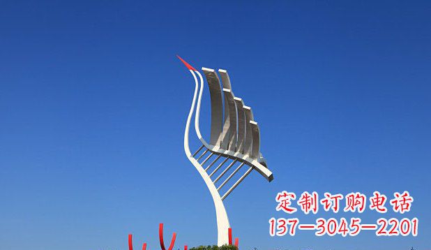 聊城不锈钢天鹅丹顶鹤仙鹤雕塑