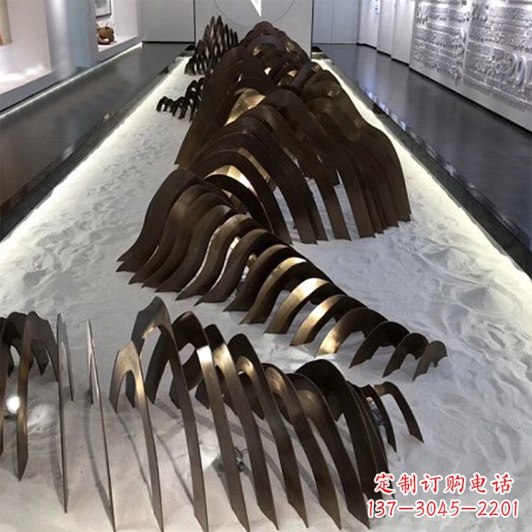 聊城不锈钢铁艺假山雕塑让自然风景回归