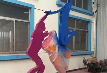 聊城不锈钢篮球运动员雕塑纪念篮球运动传奇