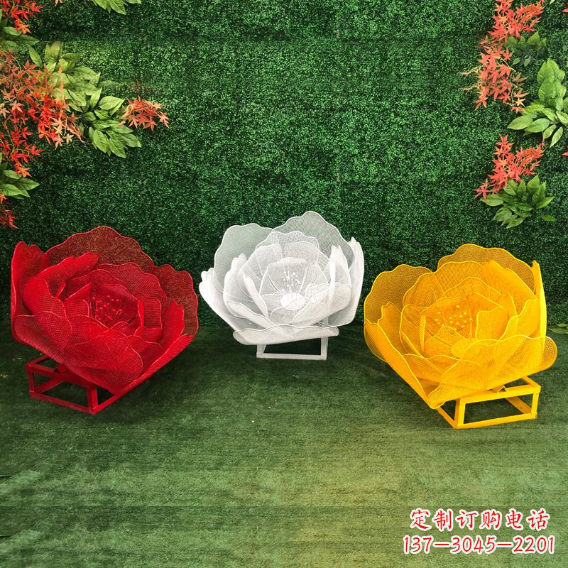 聊城不锈钢玫瑰雕塑精致的艺术品