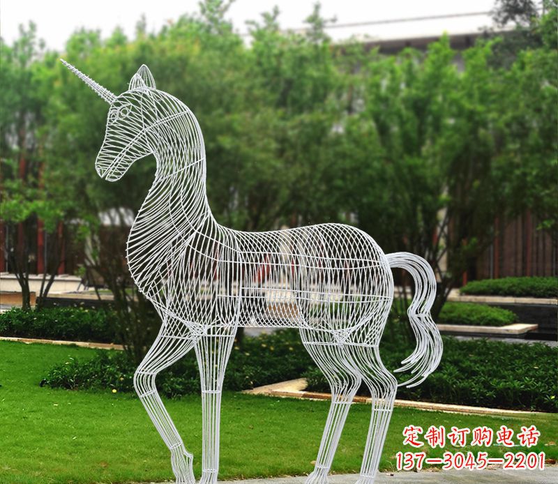 聊城不锈钢马雕精美艺术品