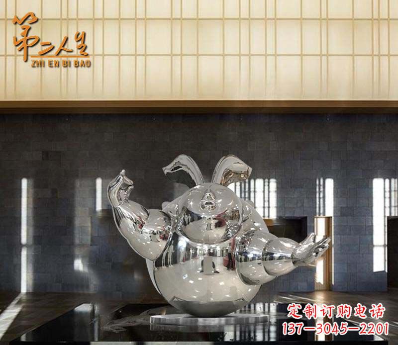 聊城不锈钢兔子雕塑——精致雕刻的艺术品