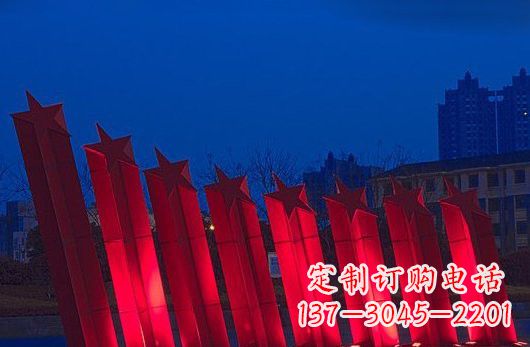聊城不锈钢五角星雕塑铸就永恒之美