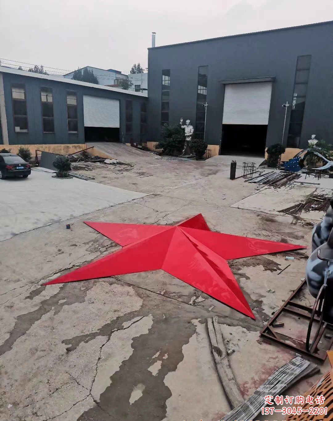 聊城五角星的魅力不锈钢景观雕塑