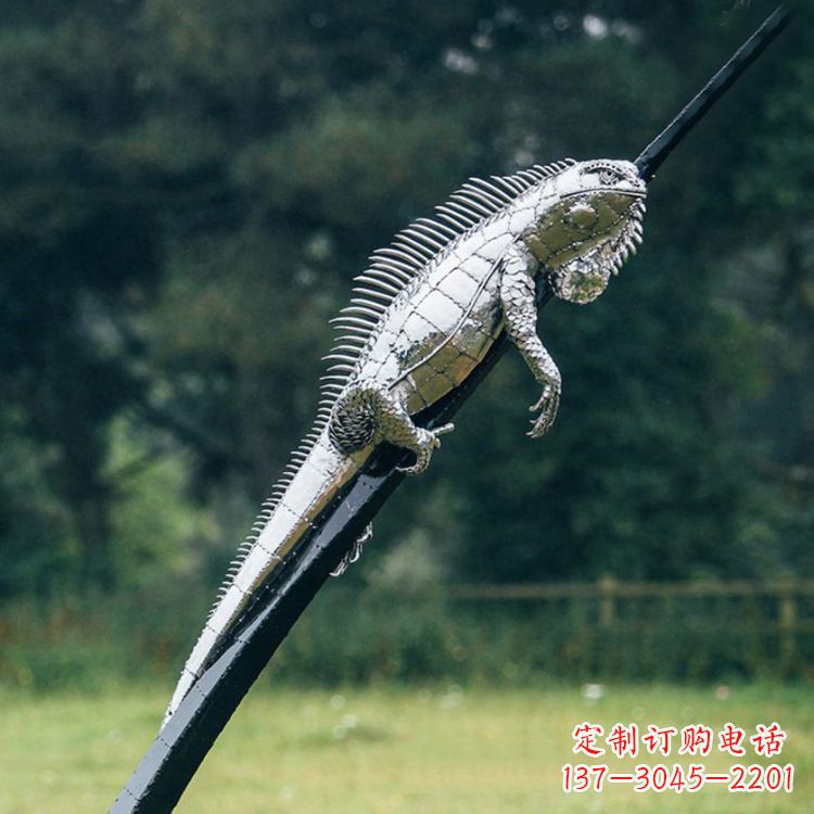 聊城不锈钢蜥蜴雕塑艺术的精美体现