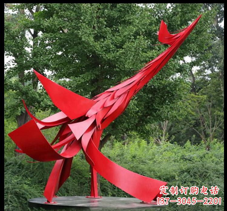 聊城不锈钢凤凰雕塑——美丽而神秘的象征