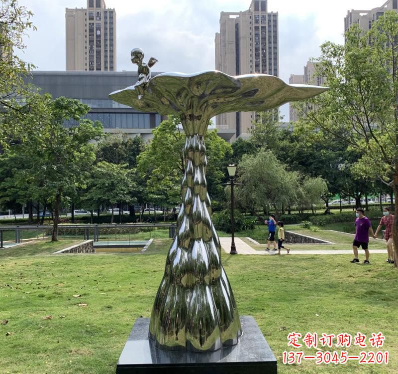 聊城不锈钢现代水滴雕塑美轮美奂的艺术精品