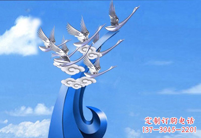 聊城不锈钢仙鹤美化环境