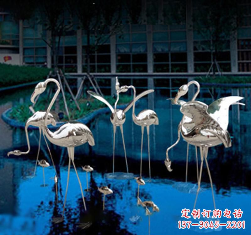 聊城不锈钢仙鹤雕塑汇聚自然之美