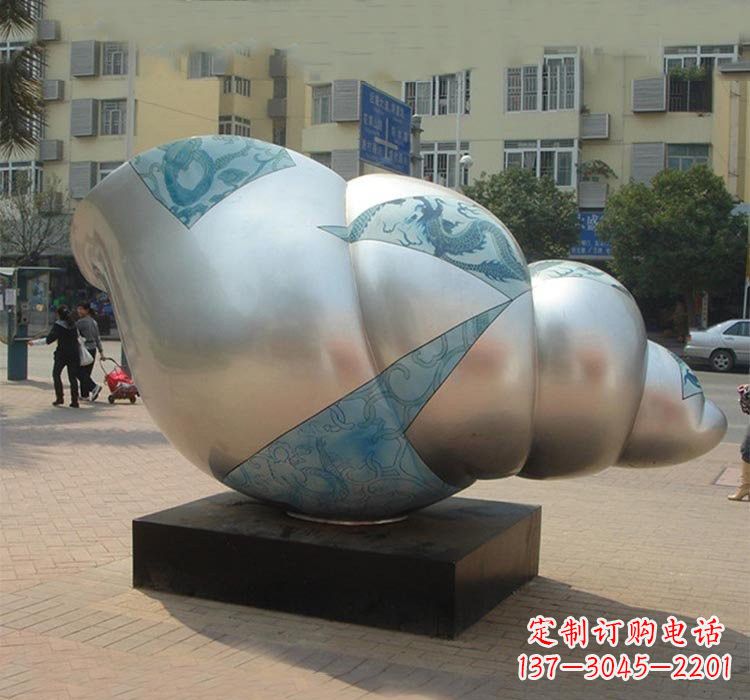 聊城不锈钢海螺雕塑——给小区增添美的魅力