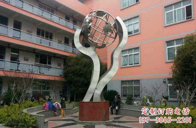 聊城不锈钢地球雕塑传承世界文化