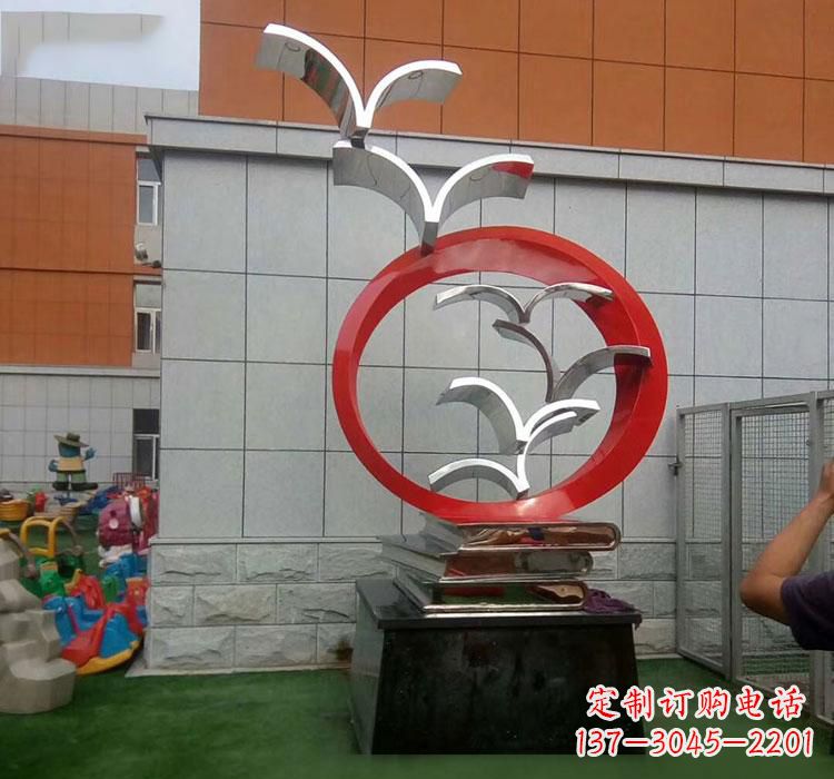 聊城不锈钢书籍雕塑校园的精美装饰