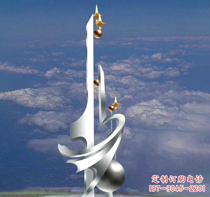 聊城不锈钢校园书本雕塑传承知识文化