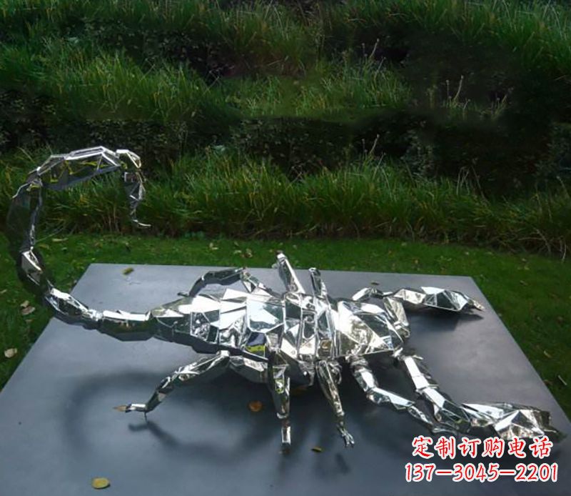 聊城不锈钢蝎子雕塑精致且充满魅力