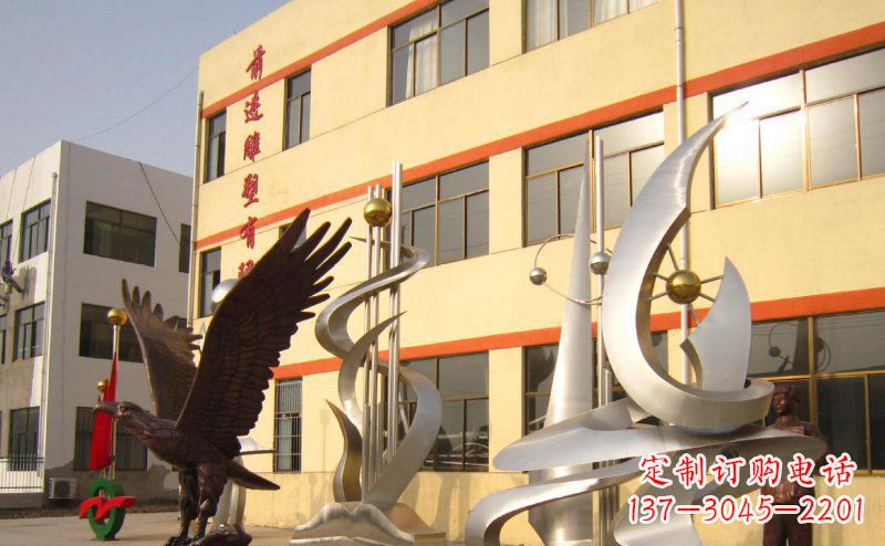 聊城不锈钢雄鹰雕塑