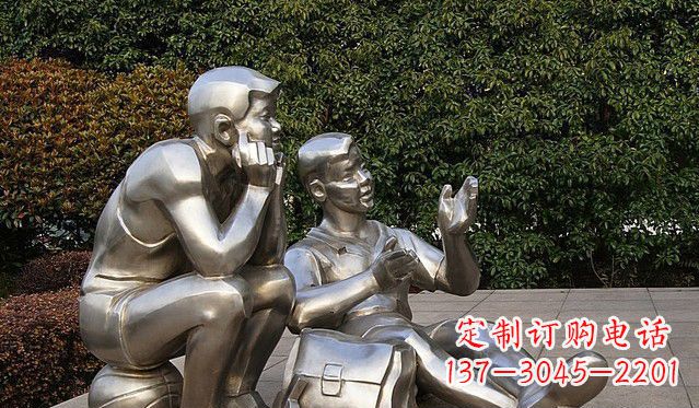 聊城不锈钢的学生雕塑