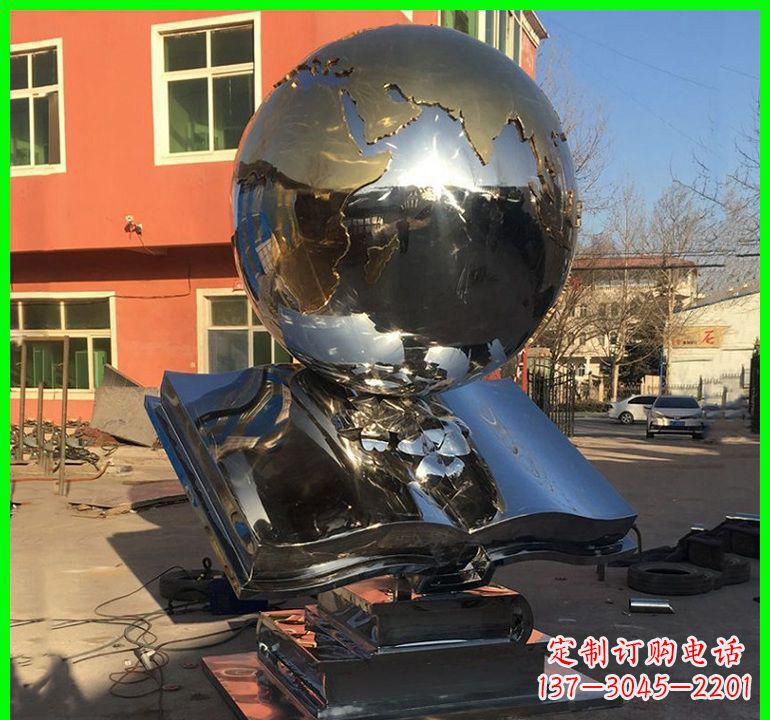 聊城不锈钢学校艺术书籍雕塑
